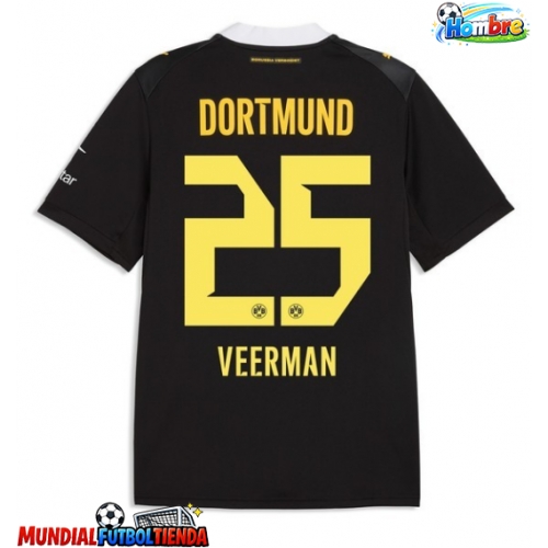Camiseta Borussia Dortmund Joey Veerman #25 Segunda Equipación Replica 2026-27 mangas cortas